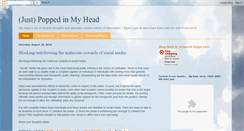Desktop Screenshot of poppedinmyhead.com