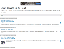 Tablet Screenshot of poppedinmyhead.com